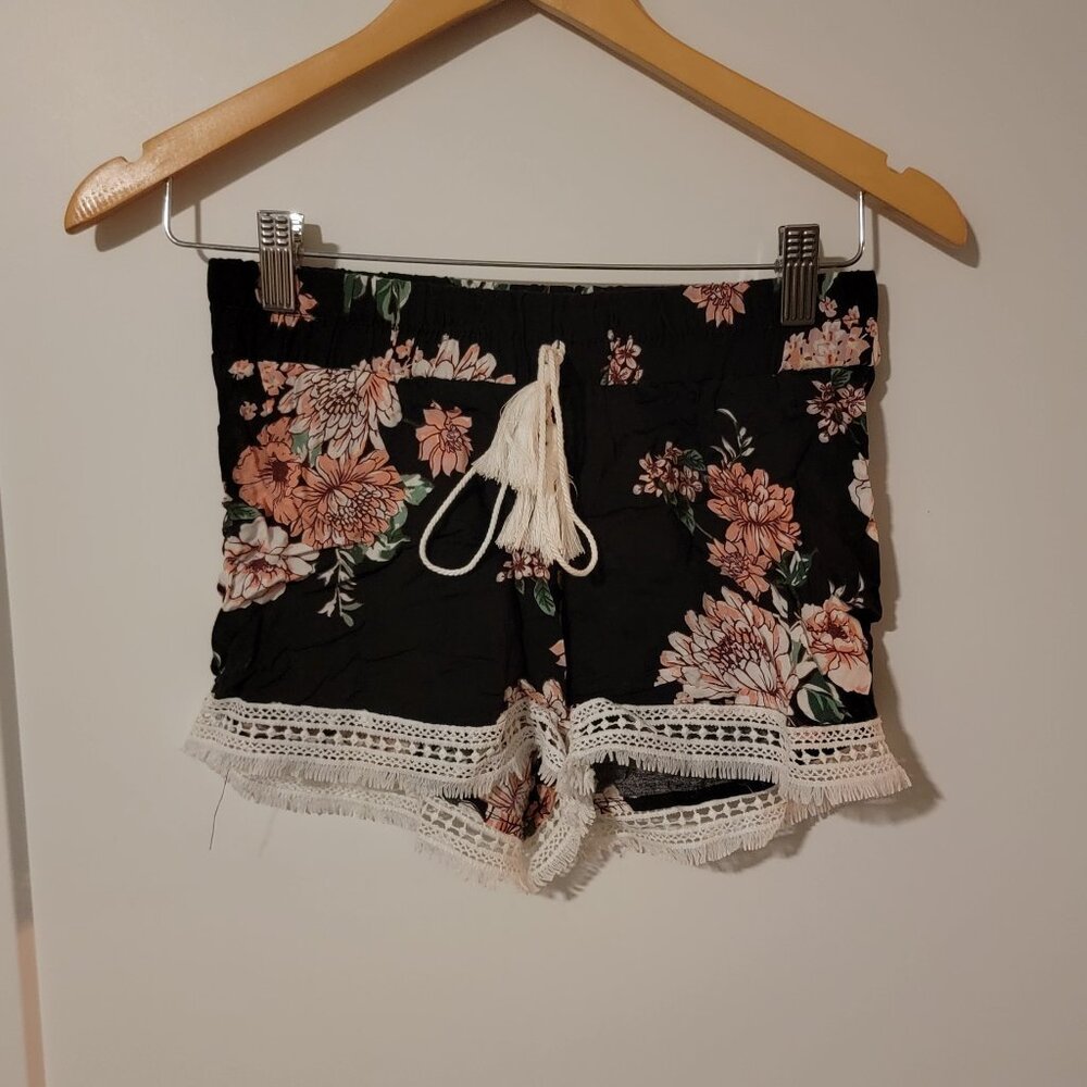 Floral shorts, S